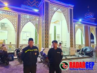 Operasi Tertib Ramadhan 2023, Polsek Kabun Bersama Ormas PP PAM Ibadah Tarwih di Masjid Jamik Al Muawwanah